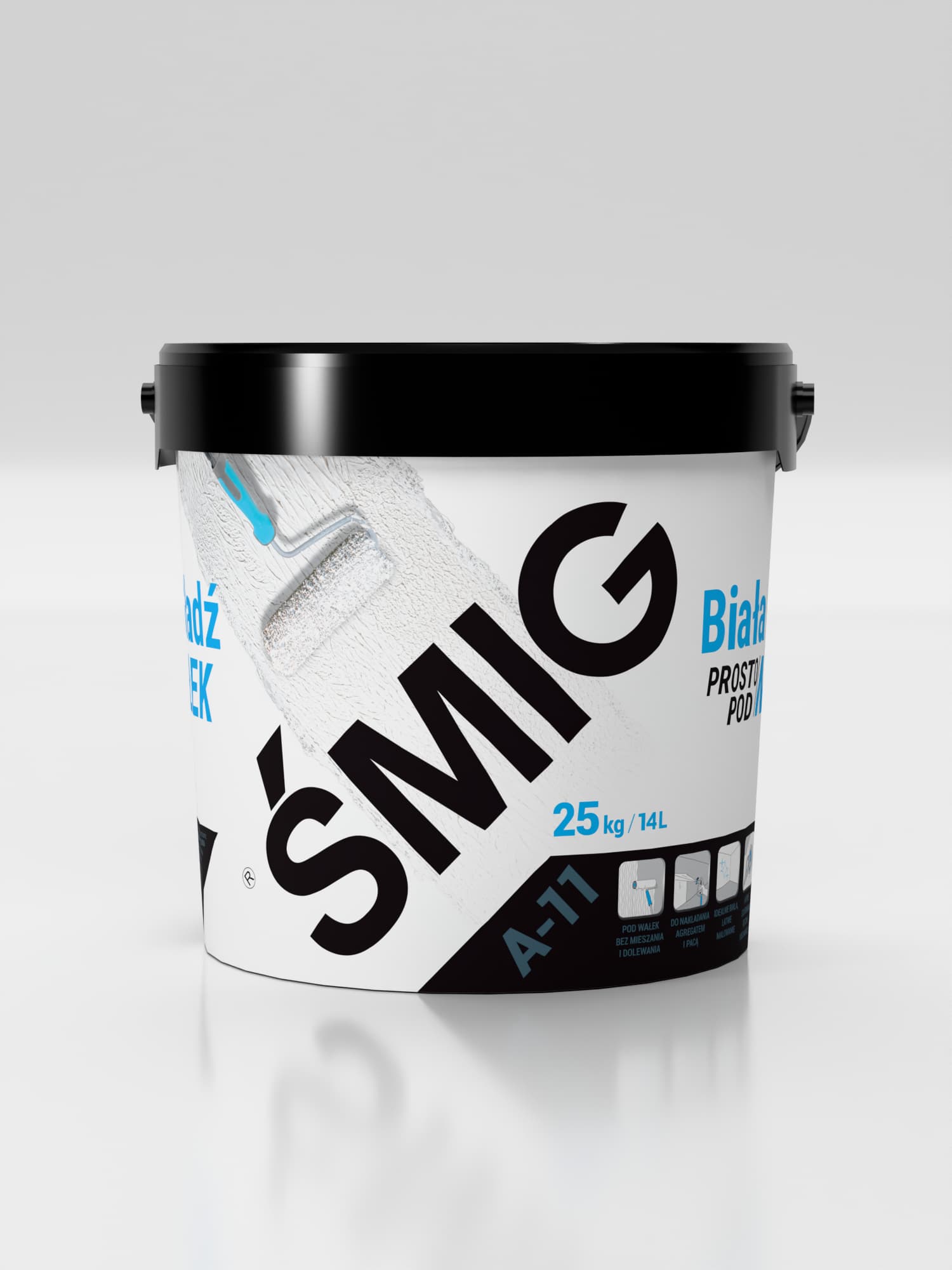 Biała Gładź Prosto Pod Wałek ŚMIG A-11