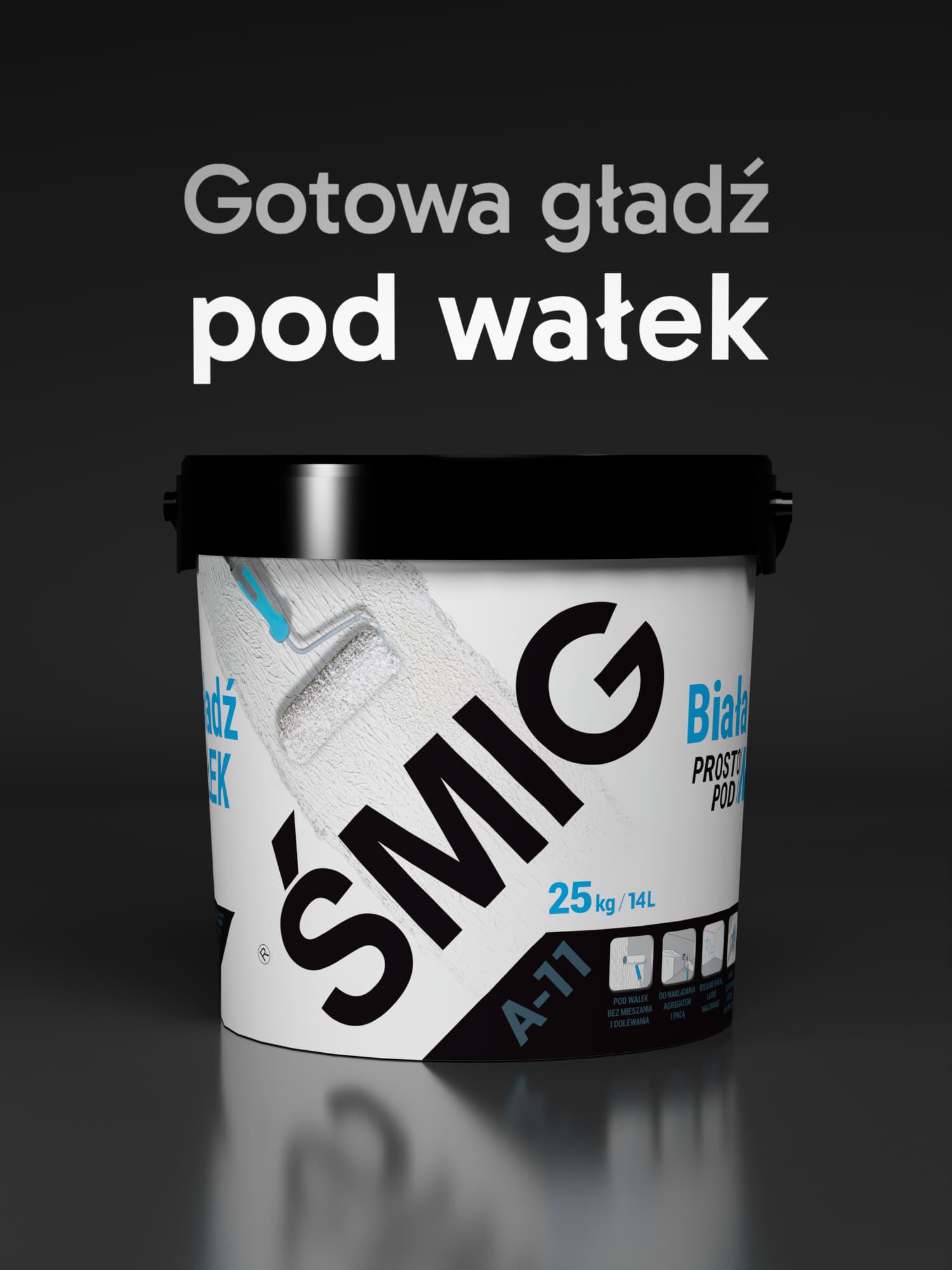 ŚMIG A-11 25 kg Gotowa gładź pod wałek