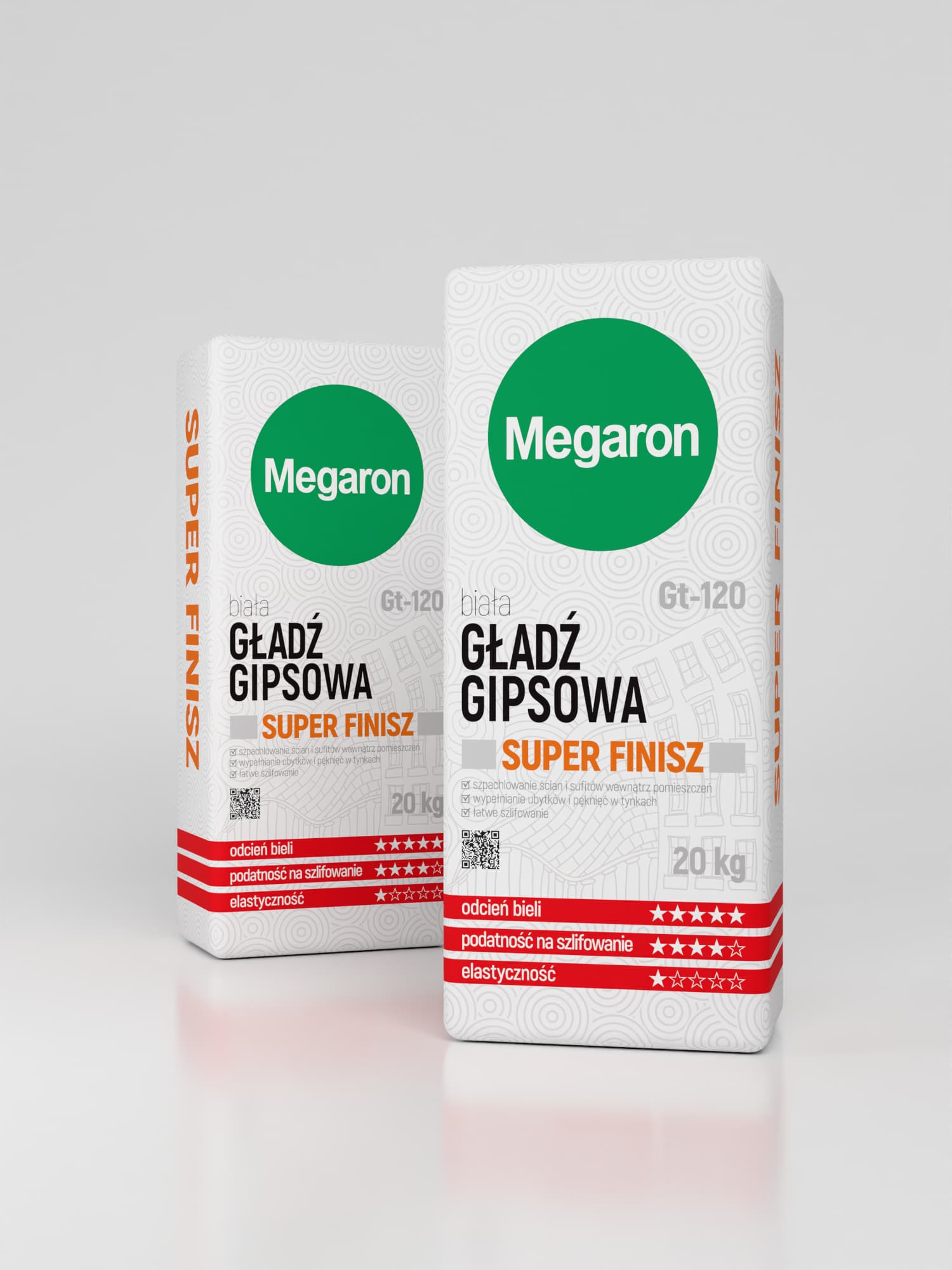 Biała gładź gipsowa SUPER FINISZ Megaron Gt-120