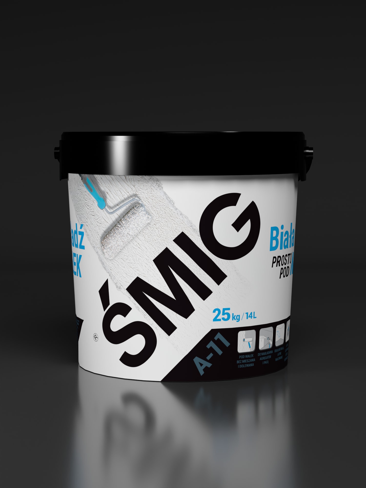 Biała Gładź Prosto Pod Wałek ŚMIG A-11