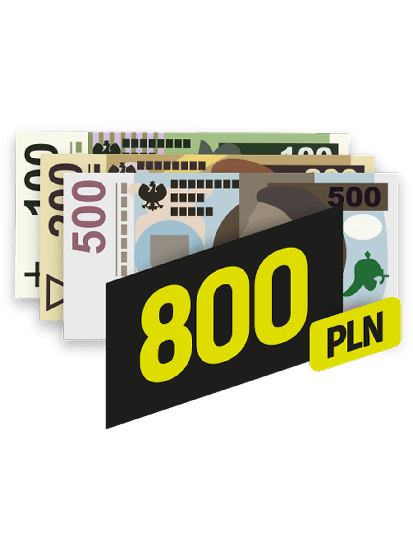 800 złotych